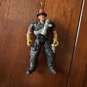 Chap Mei Firefighter Action Figure Fire Fighter 3.75” Figurine Design Fire Squad